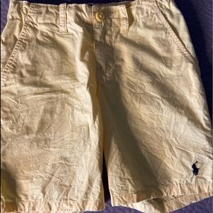 Yellow polo shorts size 5